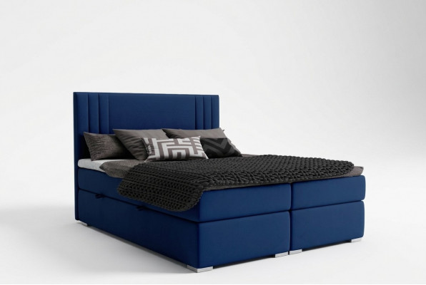 Modern Boxspring Better Hotel Duebel Luxus Bett Polster Këscht Funktioun Stoff