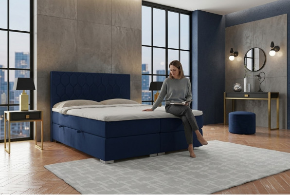 Boxspringbett Hotel Design Samt Luxus Better Polster Bettskëscht Funktioun Duebel
