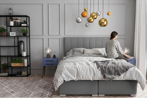 Boxspringbett Hotel Duebelbetter Design Polsterkëschte Funktioun Gro.