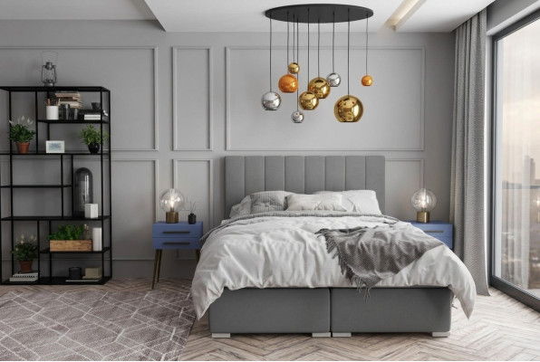 Boxspringbett Hotel Duebelbetter Design Polsterkëschte Funktioun Gro.