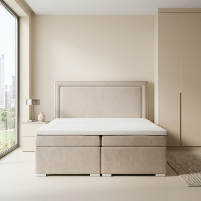 Boxspringbett Hotel duebel Luxus Better Polster Bettkëscht Funktioun 180x200cm