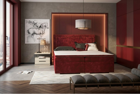 Boxspring Bett Hotel Duebel Bett Luxus Better Polster 90/100/120/160/180x200cm