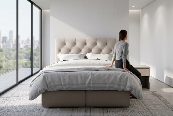 Boxspringbett Hotel Duebel Lieder Luxus Better Polster Bettkaascht Funktioun Nei