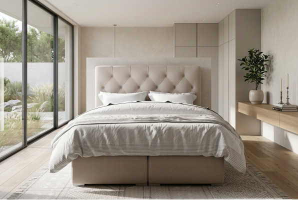 Boxspringbett Hotel Duebel Lieder Luxus Better Polster Bettkaascht Funktioun Nei