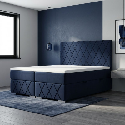 Bett Boxspring Komplett Set Duebel Matratz Topper Better Funktioun Këscht Hotel