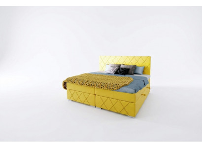 Bett Komplett-Set Duebel Matrass Boxspring Topper Better Funktioun Këscht