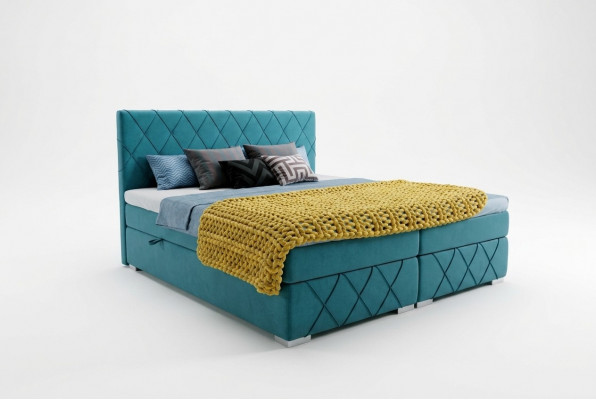 Boxspringbett Hotel Duebel Textil Luxus Better Bettkëscht Polster Funktioun