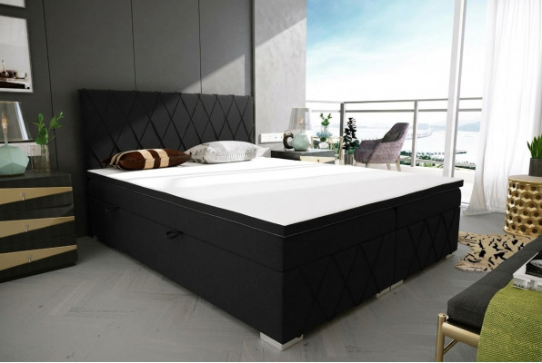 Boxspring Bett Hotel Duebel Luxus Better Polster Bettkaas Funktioun 180x200cm