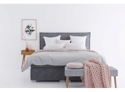 Modern Hotel Boxspring Better Duebel Luxus Bett Polster Këscht Funktioun Stof