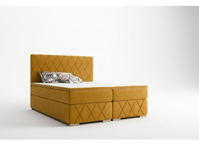 Boxspring Bett Komplett Set Matratz & Topper Luxus Polster 160x200cm Better Nei
