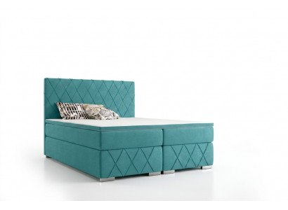 Komplett Set Matratz & Topper Boxspring Bett Luxus Polster 140x200cm Better