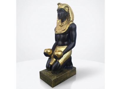Ägypten Skulptur Pharao Kunststoff Statue Figuren Statuen Antik Stil 55 cm Neu