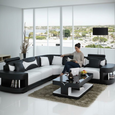 Wunnlandschaft Polster Eckfauteuil Eck Sofa + USB, Garnitur Landschaft Lieder Textil Nei