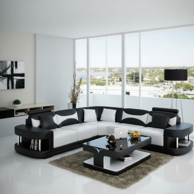 Wunnlandschaft Polster Eckfauteuil Eck Sofa + USB, Garnitur Landschaft Lieder Textil Nei