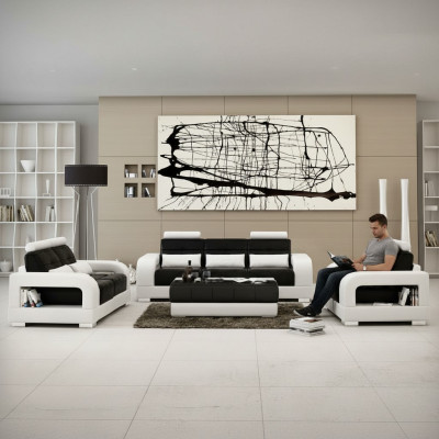 Designer Garnitur Sofagarnitur mat USB, Polster Sofa Polstergarnitur Nei H2209