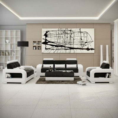 Designer Garnitur Sofagarnitur mat USB, Polster Sofa Polstergarnitur Nei H2209