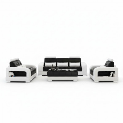 Designer Garnitur Sofagarnitur mat USB, Polster Sofa Polstergarnitur Nei H2209