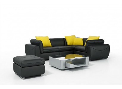 Ledersofa mat USB Wunnlandschaft Ecksofa Eck Garnitur Design Modern Sofa F3014C