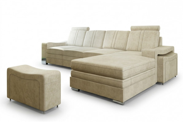 Textilcouch mat USB Stoffsofa Stoffcouch Ecksofa Sofa Polster Garnitur Eck Nei