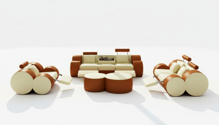 Lieder Sofa 3+2+1 Mat USB Relax Canapé Sofagarnitur Couchgarnitur Polstergarnitur