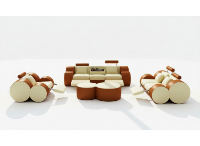 Lieder Sofa 3+2+1 Mat USB Relax Canapé Sofagarnitur Couchgarnitur Polstergarnitur