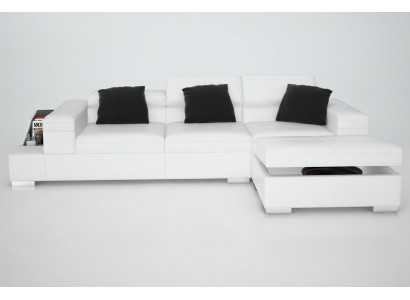 Liederkanapee Sofa mat USB Wunnlandschaft Ecksofa Ecke Garnitur Design Modern K5006D