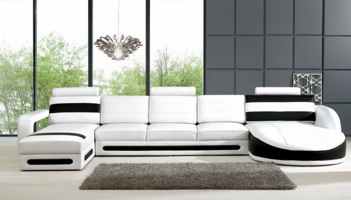 Wunnlandschaft Sofa mat USB Ecksofa Eckcouch Polster Garnitur Eck Eck Sofas XXL