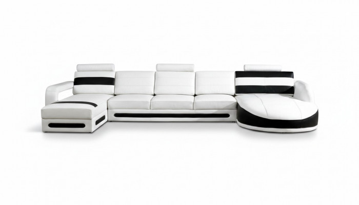 Wunnlandschaft Sofa mat USB Ecksofa Eckcouch Polster Garnitur Eck Eck Sofas XXL