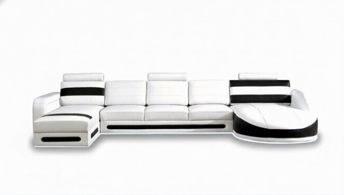 Wohnlandschaft Sofa Cannapé Eck Couch Polster Garnitur Eck Eck Sofas XXL Ecksofa mat USB