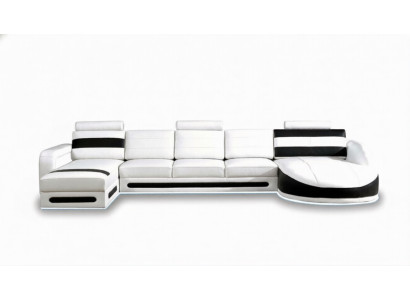 Wohnlandschaft Sofa Cannapé Eck Couch Polster Garnitur Eck Eck Sofas XXL Ecksofa mat USB