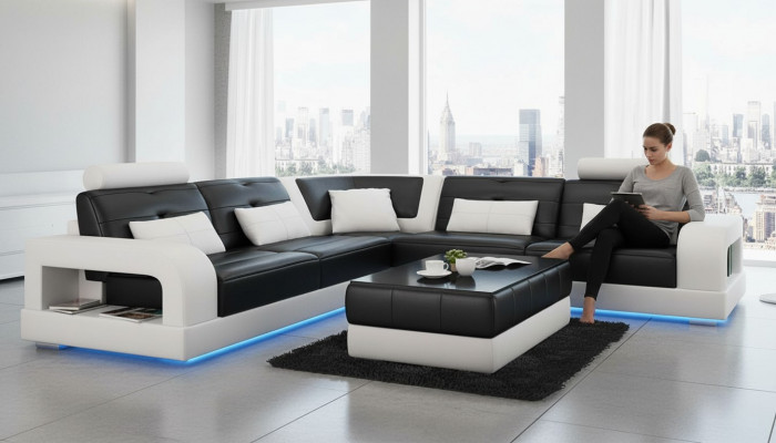 LEEDERSOFI SOFI ECOSOFI USB SOFAGARNITUR DESIGN COUCH WUNNLANDSCHAFT No Maß