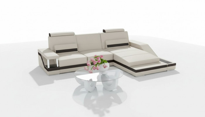 Ecksofa Wunnlandschaft Sofa USB Eck Garnitur Lieder Textil Stoff Moosaarbecht