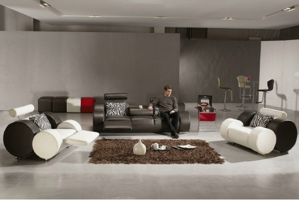 LIEDERSOFAG LIEDERCOUCH 3+2+1 mat USB POLSTERGARNITUR DESIGNER SOFA NEI GARNITUR