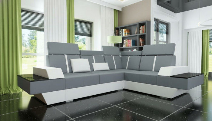 Design Liederdivan USB Wunnlandschaft Polsterdivan Eckdivan Eckcouch Moossgemaach