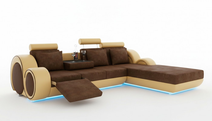 TEXTILSCOUCH ECKSOFA USB Moosschreiner WUNNLANDSCHAFTSCOUCH