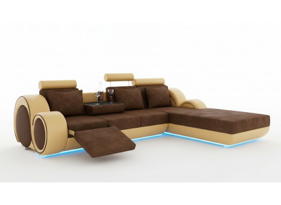 TEXTILSCOUCH ECKSOFA USB Moosschreiner WUNNLANDSCHAFTSCOUCH
