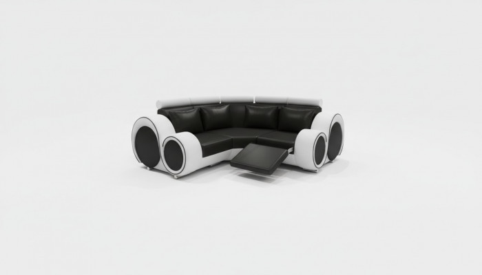 Ledercanapé Wunnlandschaft Canapé Design Eckcanapé Berlin Canapé Moossfabrikatioun USB