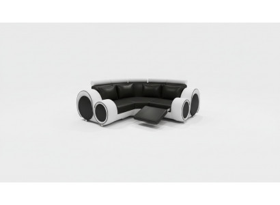 Ledercanapé Wunnlandschaft Canapé Design Eckcanapé Berlin Canapé Moossfabrikatioun USB