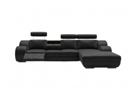 Design Garnitur Wunnlandschaft Eckcouch Couch Sofa Polster Moossfabrikatioun USB