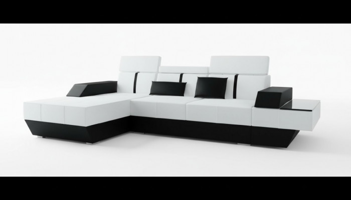Liederdivan mat USB Sofa Ecksofa Eckcouch Liederkanapee Polster Eck Massanfertigung