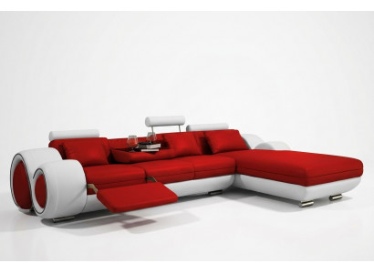 Eckcanapé USB Wunnlandschaft Ledercanapé Canapé Moosmaach Polster Garnitur Couch