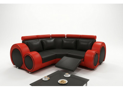 LEDERSOFA mat USB DESIGN ECKSOFA BERLIN SOFA GARNITUR POLSTER Noféierung Nei