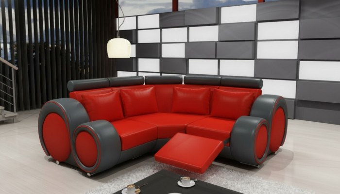 LÉDERSOFA WOHNLANDSCHAFT CANAPÉ DESIGN ECKSOFA BERLIN SOFA GARNITUR mat USB