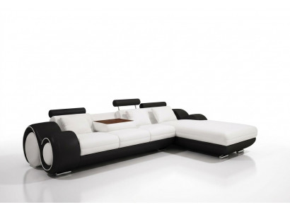 Patentéiert Design Eckcanapé Sofa + USB Polster Lieder Eck Wunnlandschaft BERLIN
