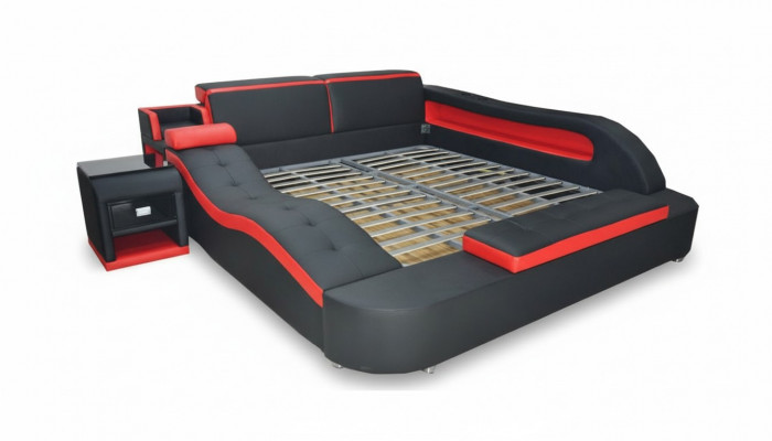 Duebel Luxus Liederbett +USB Polster Better Modern Hotel Multifunktioun