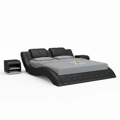 Luxus Liederbett mat USB Polster Better Duebel Modern Eel 140/160/180 cm