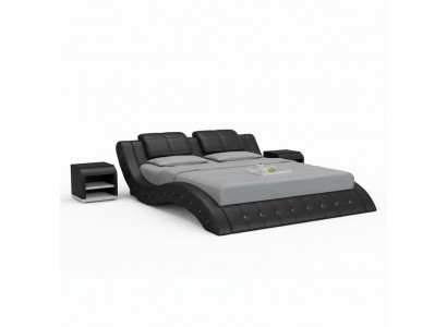 Luxus Liederbett mat USB Polster Better Duebel Modern Eel 140/160/180 cm