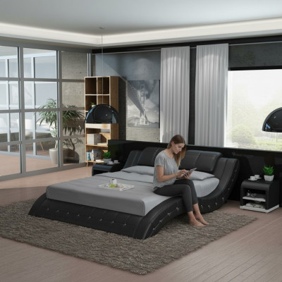 Luxus Liederbett USB Design Polstermetter Duebel Modern Ehe140/160/180 LB8824