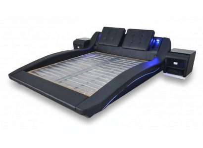 Luxus Lieder Design Better Duebelbett mat USB Hochzäitsbett Exklusiv 180x200 cm
