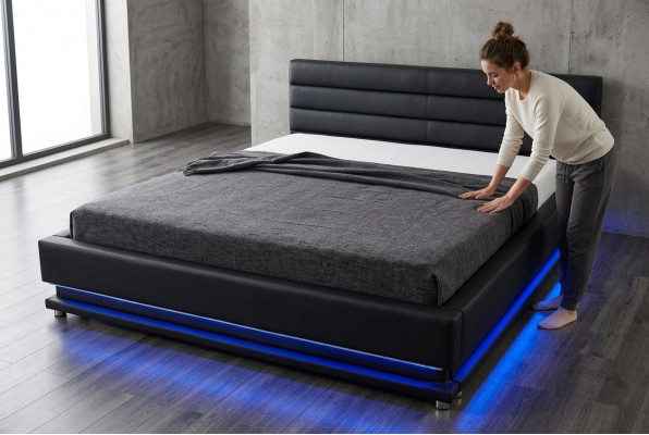 Luxus Lieder Design Polster Better duebel mat USB 140/160/180/200 cm Bett